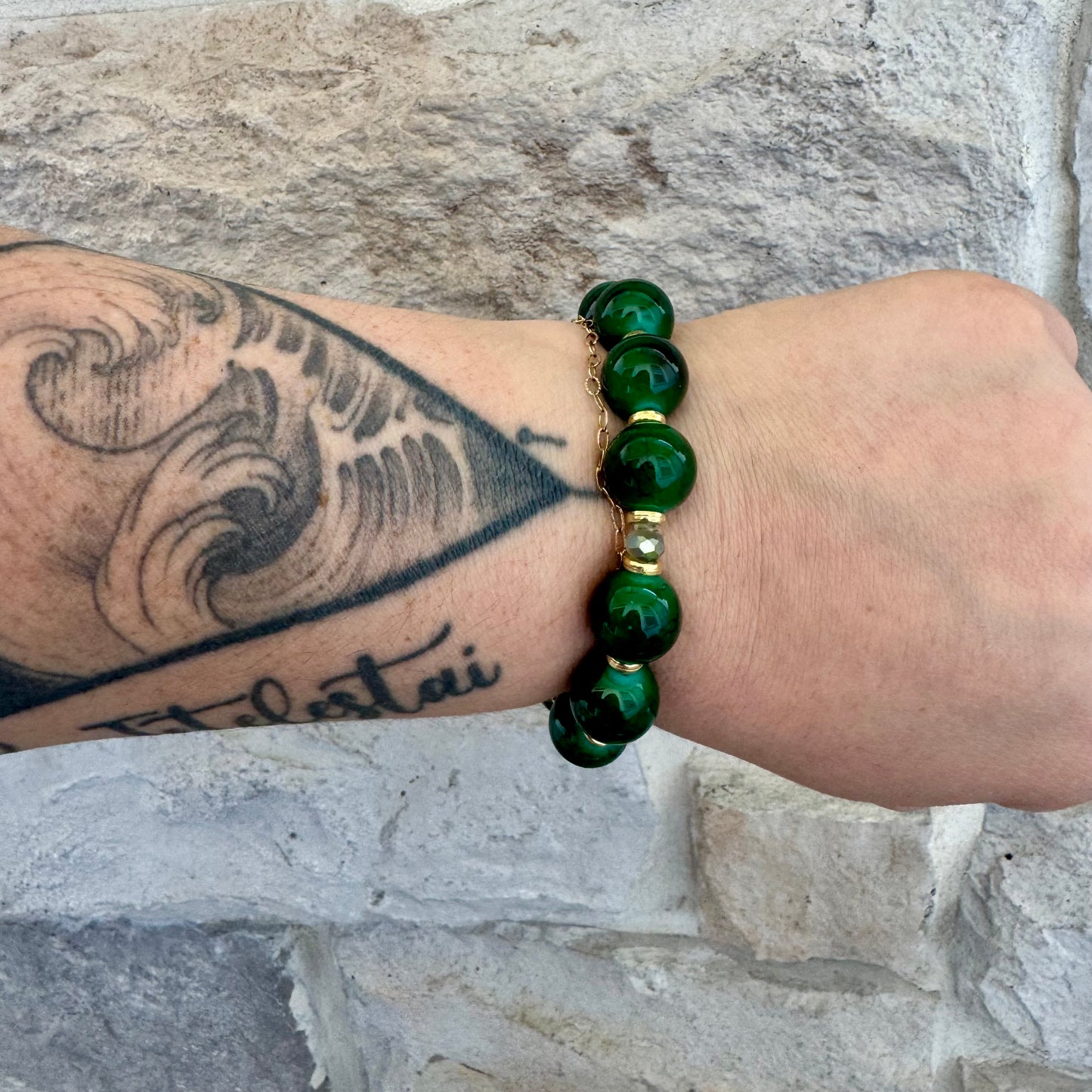 Emerald Bubble Bracelet