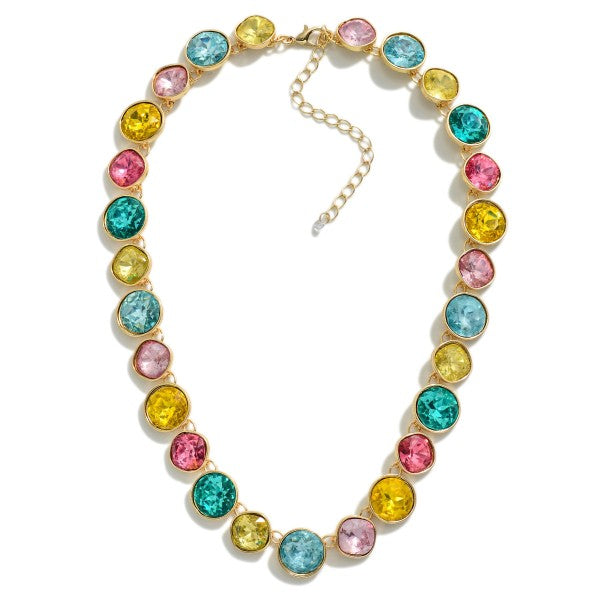 Multi Color Gem Necklace