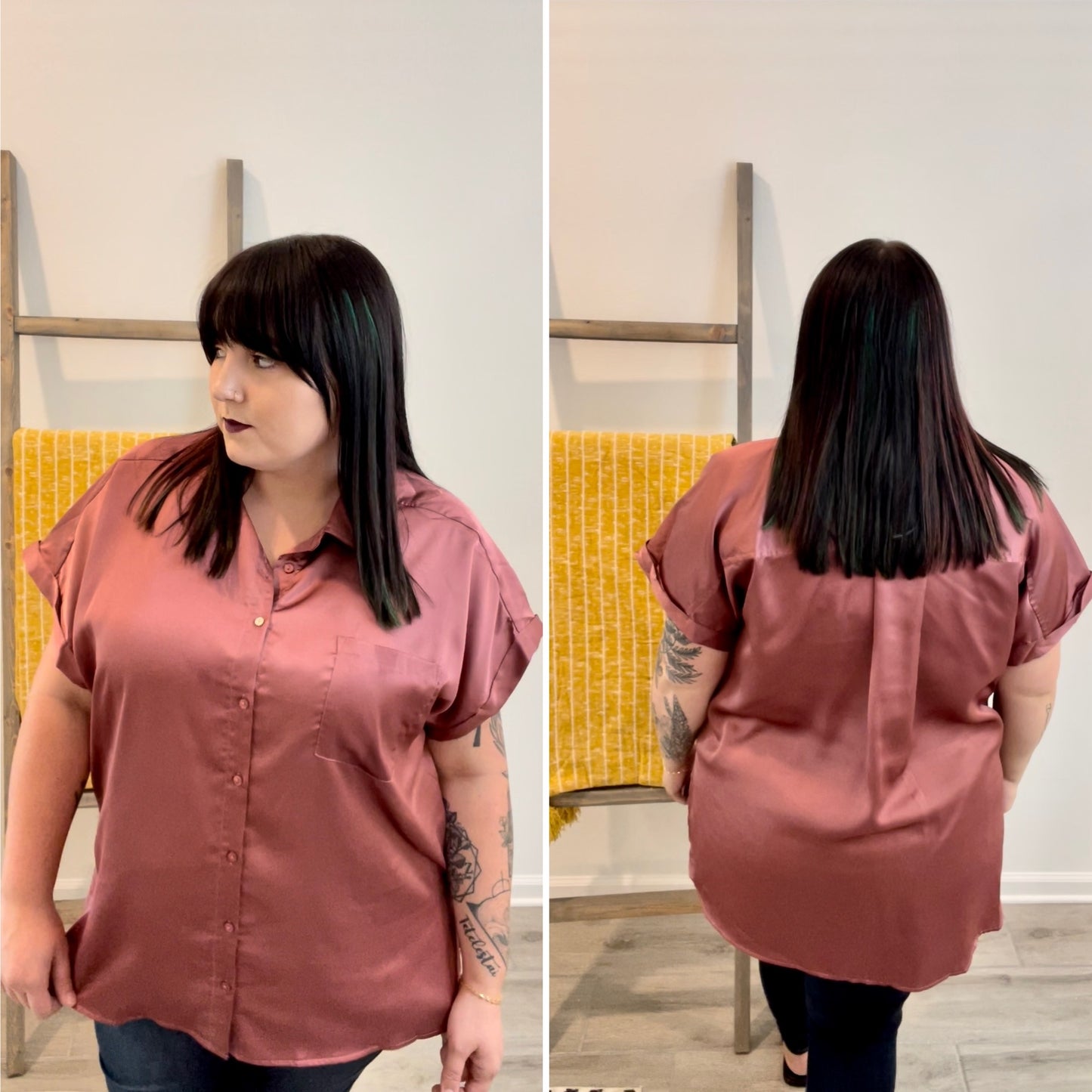 Cocoa Button Down