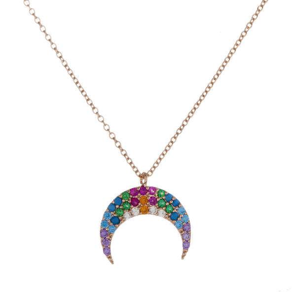 Rhinestone Crescent