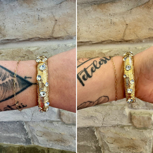 Gold Stretch Bangle