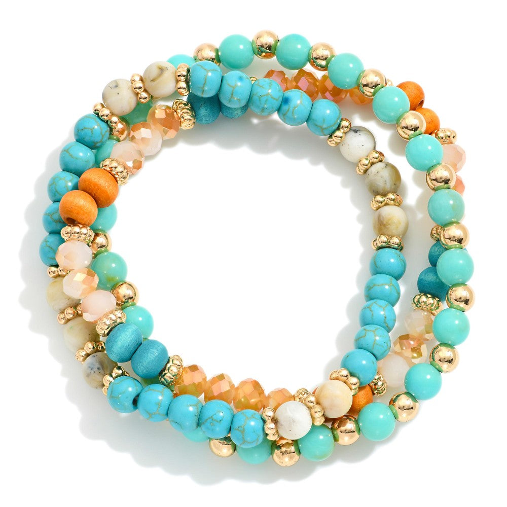 Turquoise & Cream Stack