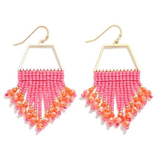 Beaded Tassel Earring