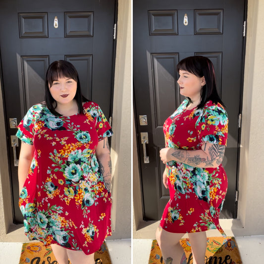 Cherry Floral Dress