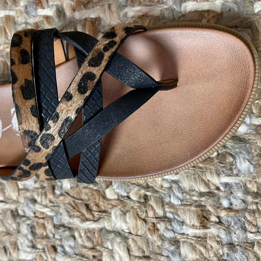 Leopard Sandal