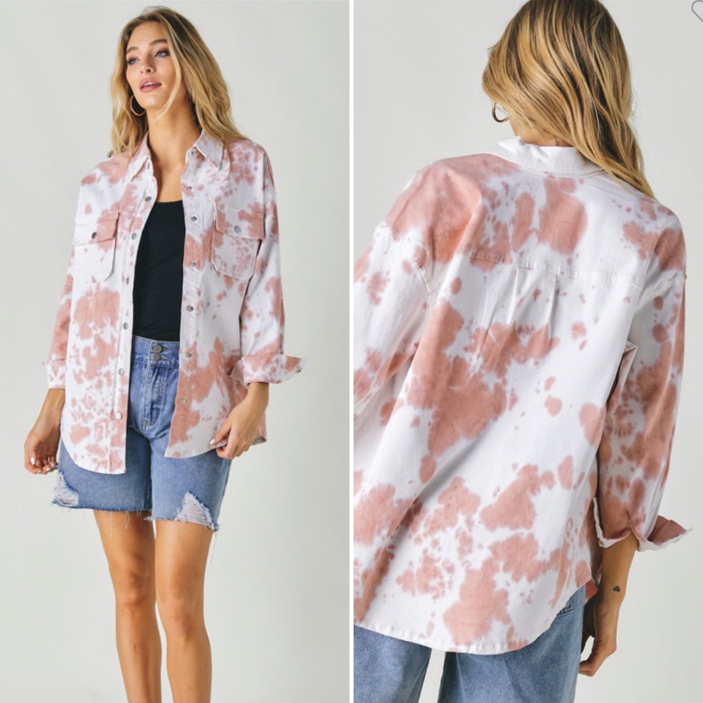 Blush Tie Dye Jacket