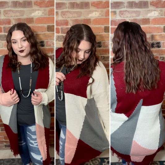 Color block Cardigan